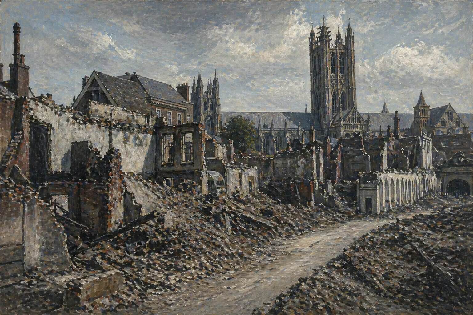 Canterbury Struck in the Baedeker Air Raids Over Kent