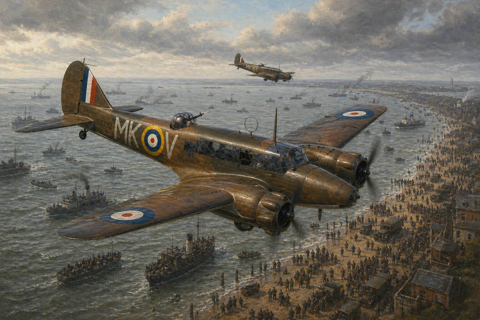 RAF Cover Begins as the Dunkirk Evacuation Starts in 1940