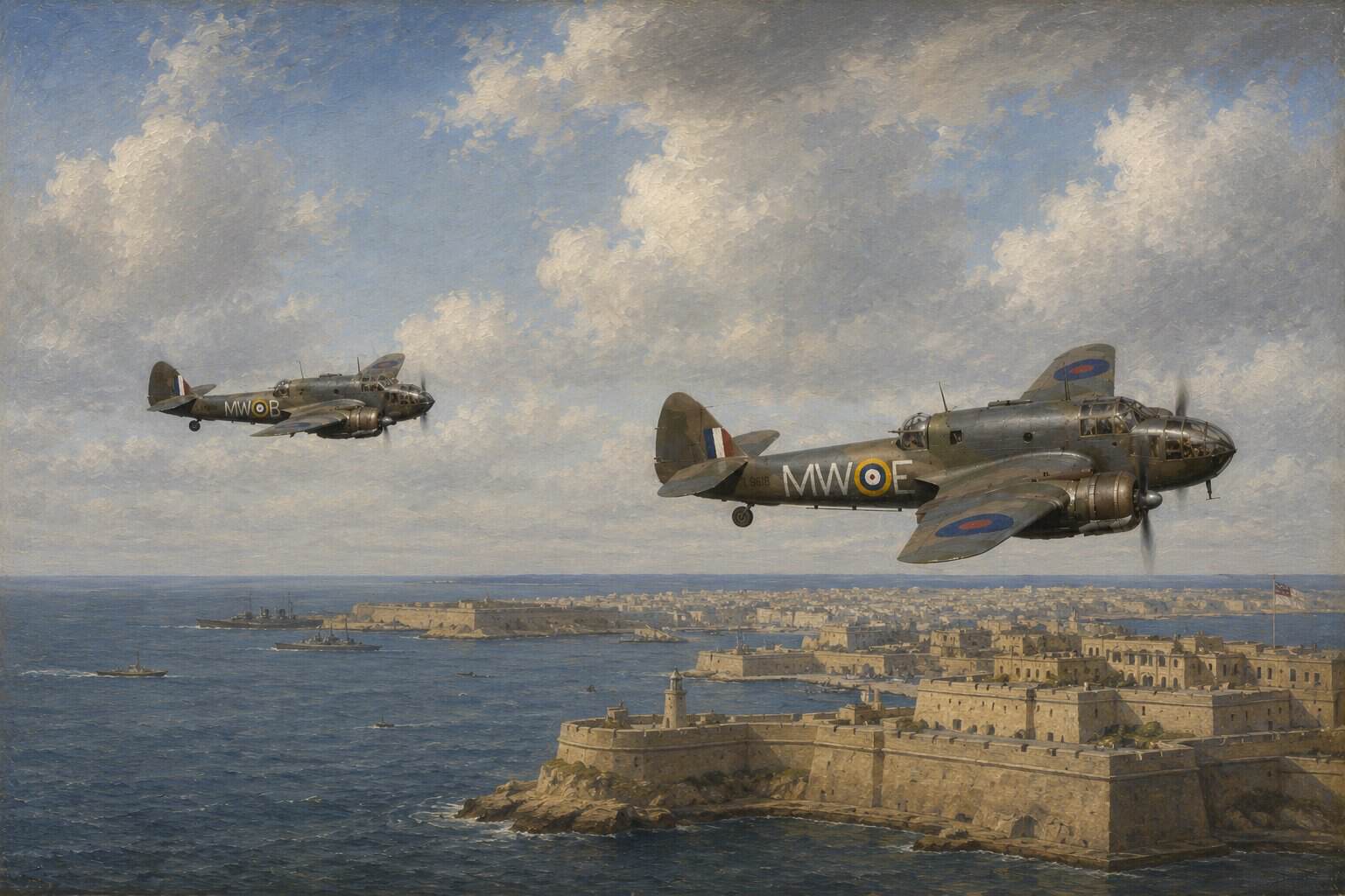 First Beaufort Detachment Reaches Malta to Strike Axis Shipping