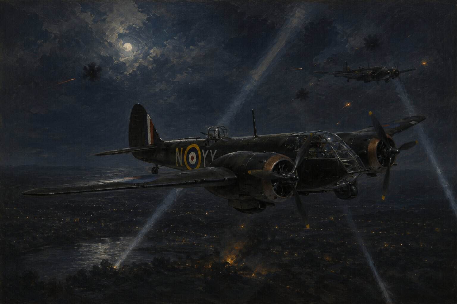 RAF Wins First Radar-Guided Night Victory with Blenheim