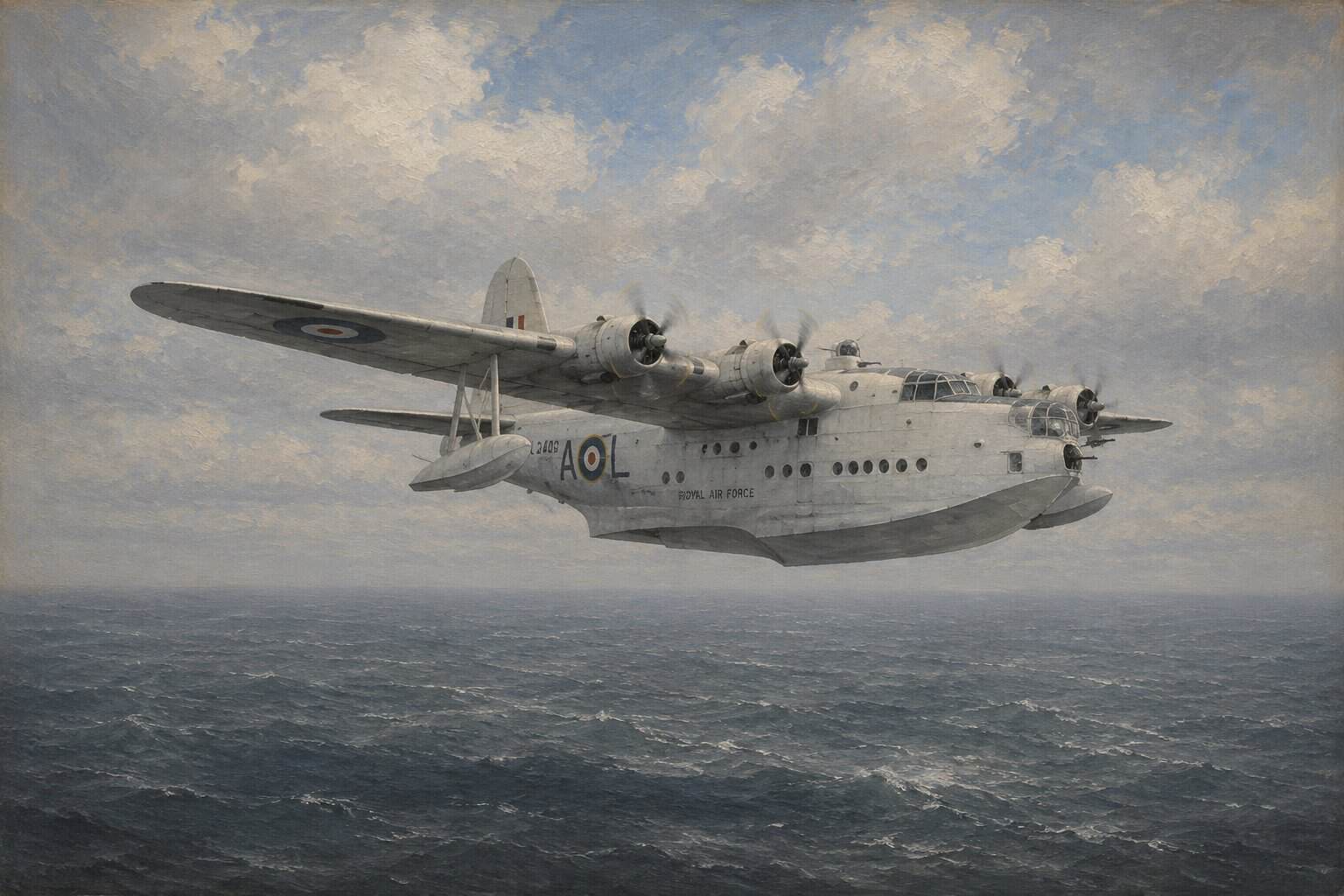 RAF Sunderlands Confirmed off Korea’s West Coast, 1950