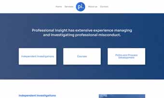 Screenshot of professionalinsights.co.nz