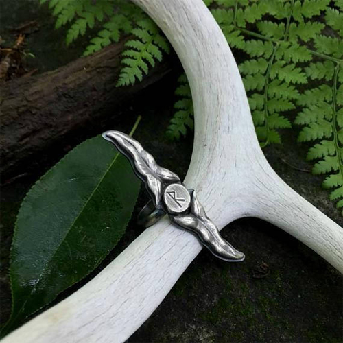 silver rune ring