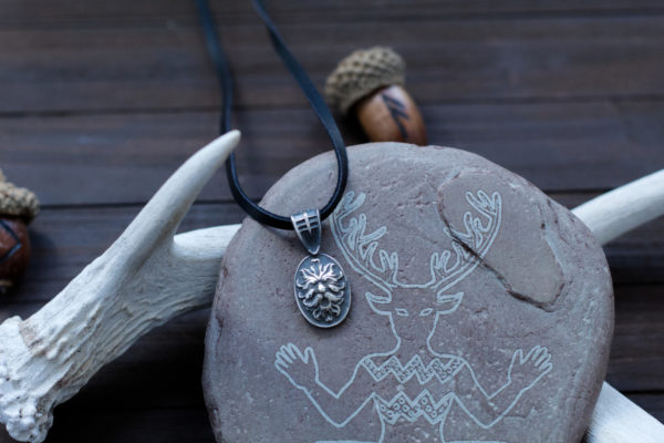 Greenman Pendant - Silver - Image 3