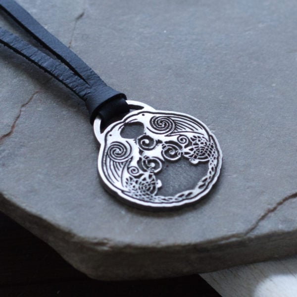 huginn and muninn pendant