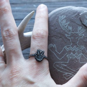 Tribal Shaman Stacking Rings - Cernunnos, Huginn and Muninn, Crossed Arrows, Pine Tree