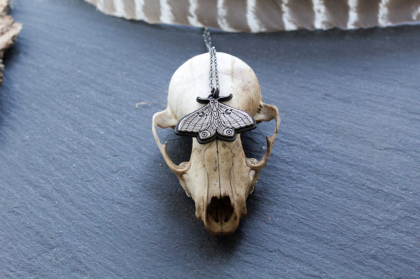 lunar moth pendant