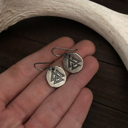 valknut earrings