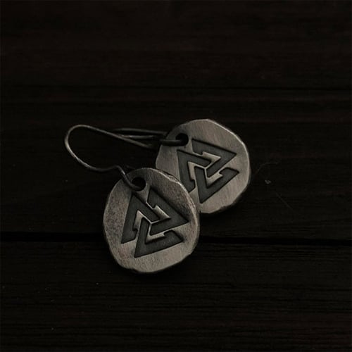 valknut earrings
