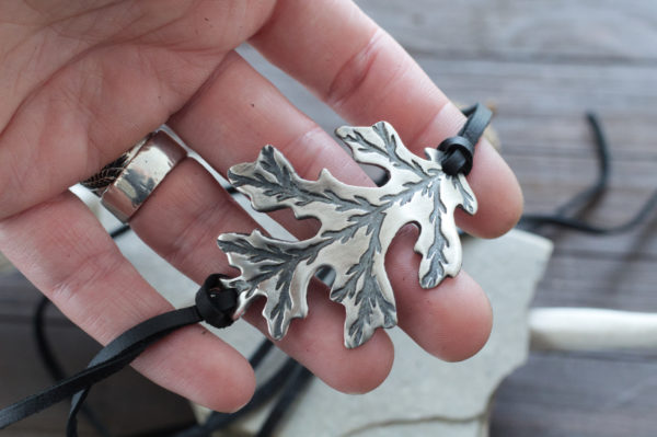 oak leaf wrap bracelet