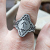 raven rune ring