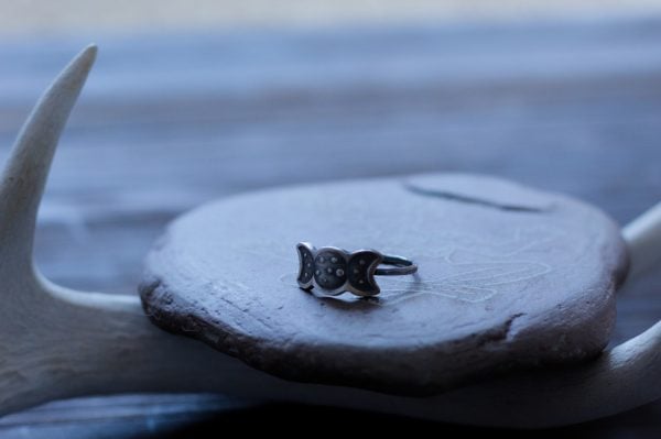 triple moon ring