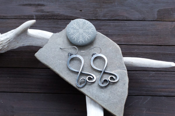 troll cross earrings