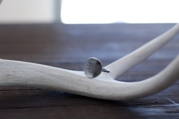 just stay wild quote ring