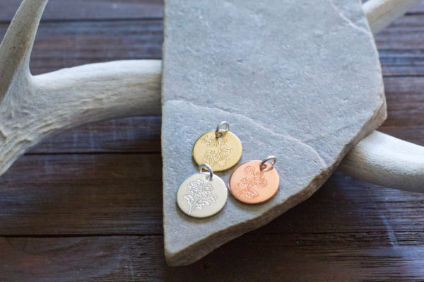 birth flower necklace