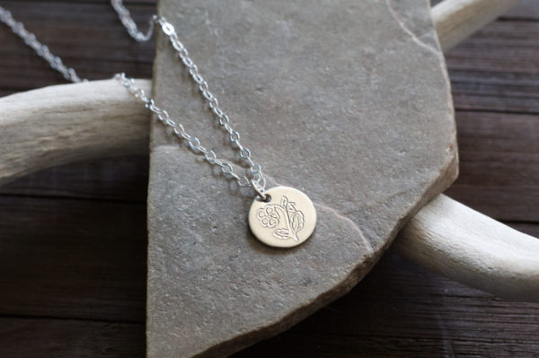 birth flower necklace