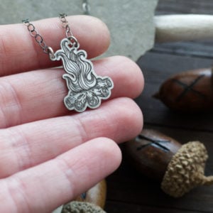walpurgisnacht tiny fire necklace