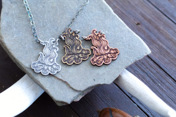 walpurgisnacht tiny fire necklace