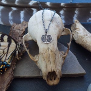 pumpkin rune charm necklace