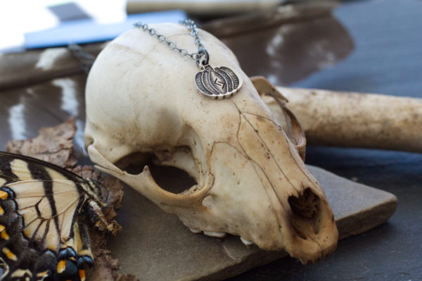 pumpkin rune charm necklace