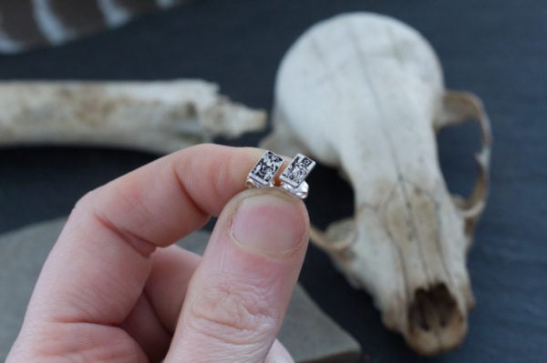 tarot card stud earrings