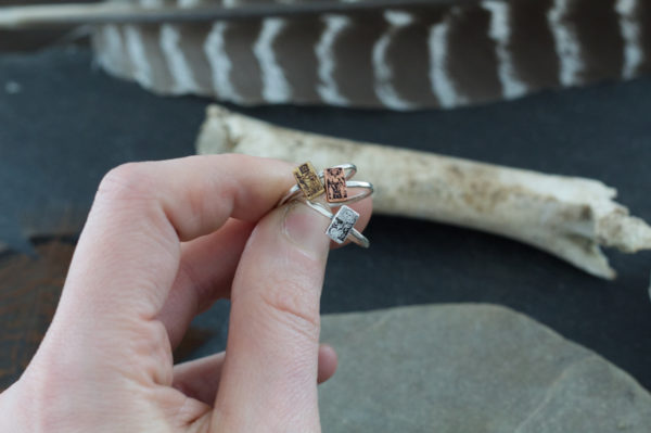 tiny tarot card stacking ring