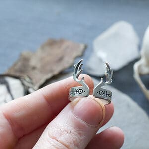 norse deer antler ring