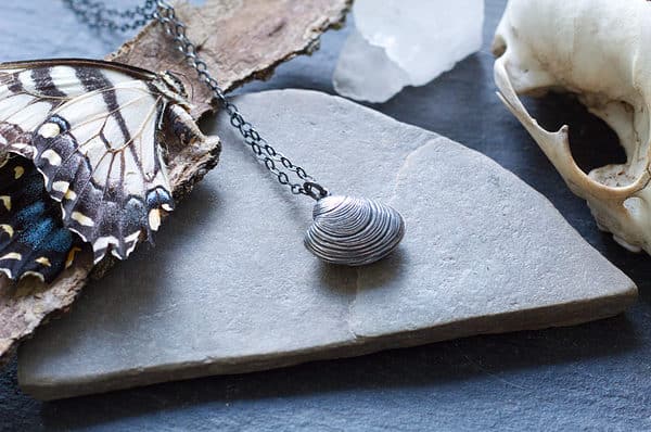 vegvisir clamshell locket pendant