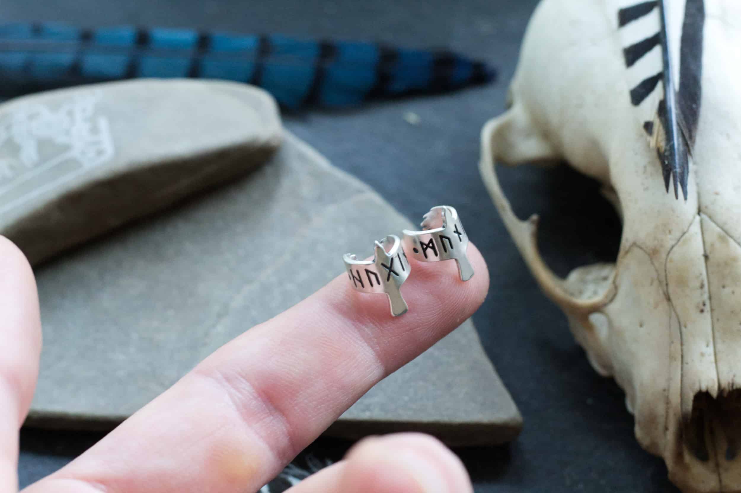 huginn and muninn ear cuffs 3