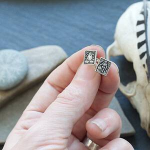 Vintage Halloween Earrings Sterling Silver