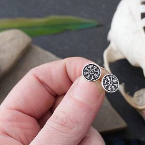 Vegvisir Stud Earrings