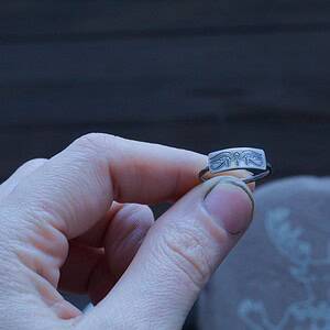 Eye of Horus + Eye of Ra Ring - Ankh - Ancient Egyptian Symbol Jewelry - Silver Ring - Dark Minimal - Gothic