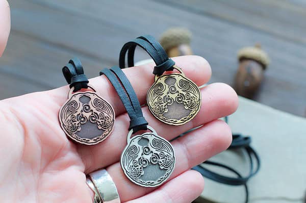 Huginn and Muninn Viking Raven Pendant - Viking Jewelry - Norse Jewelry - Pagan - Asatru - Image 3