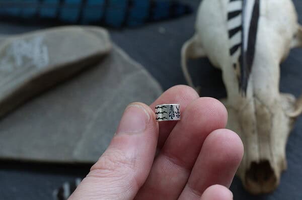 Tiny Cernunnos Ear Cuff - Ancient Celtic God - Nature Spirit - Pagan Jewelry - Shamanism - Spirit Animal - Stag - Deer - Image 5