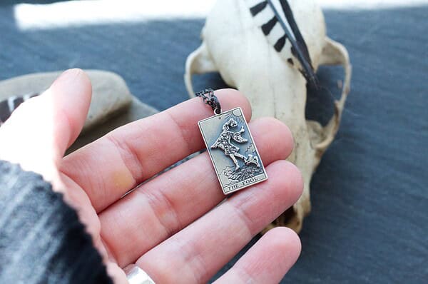 The Fool Major Arcana Tarot Card in Sterling Silver Pendant Necklace - Embrace Optimism & Infinite Possibilities - Image 7