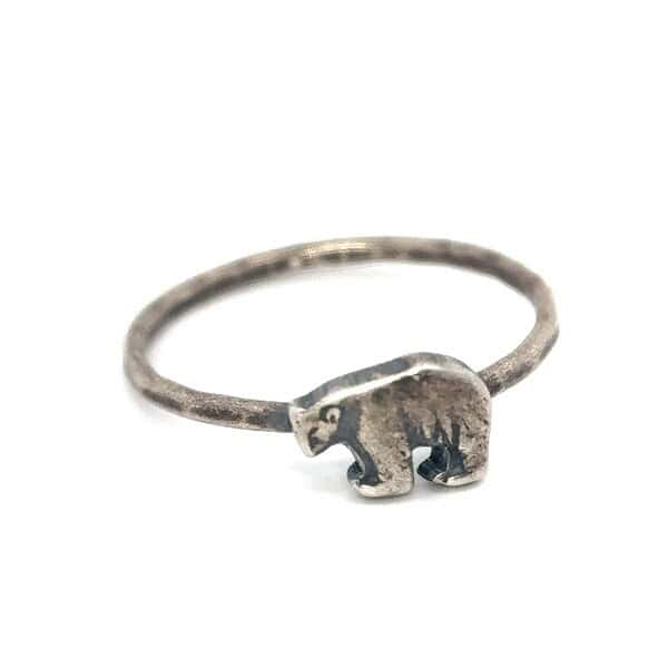 Silver Bear Ring, Bear Ring, Unique Silver Bear Jewelry, Animal Ring, Gift For Her, Animal Jewelry, Grizzly Bear Ring, Viking Bear Ring - Image 5