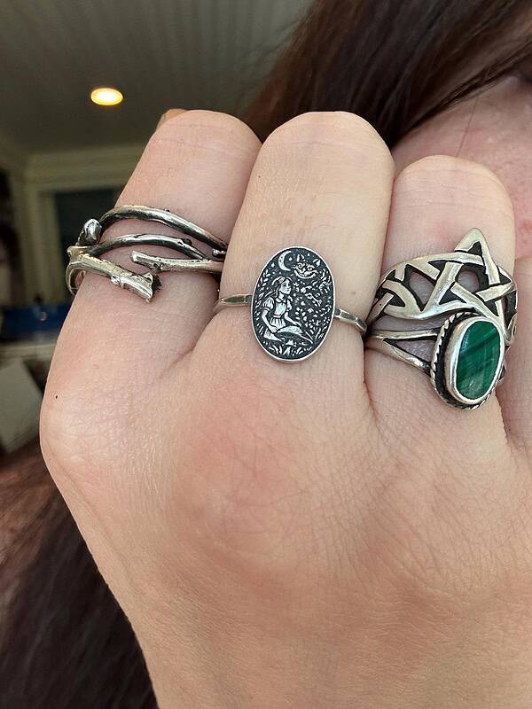 Sterling Silver Alice in Wonderland Ring - Cheshire Cat - Image 3