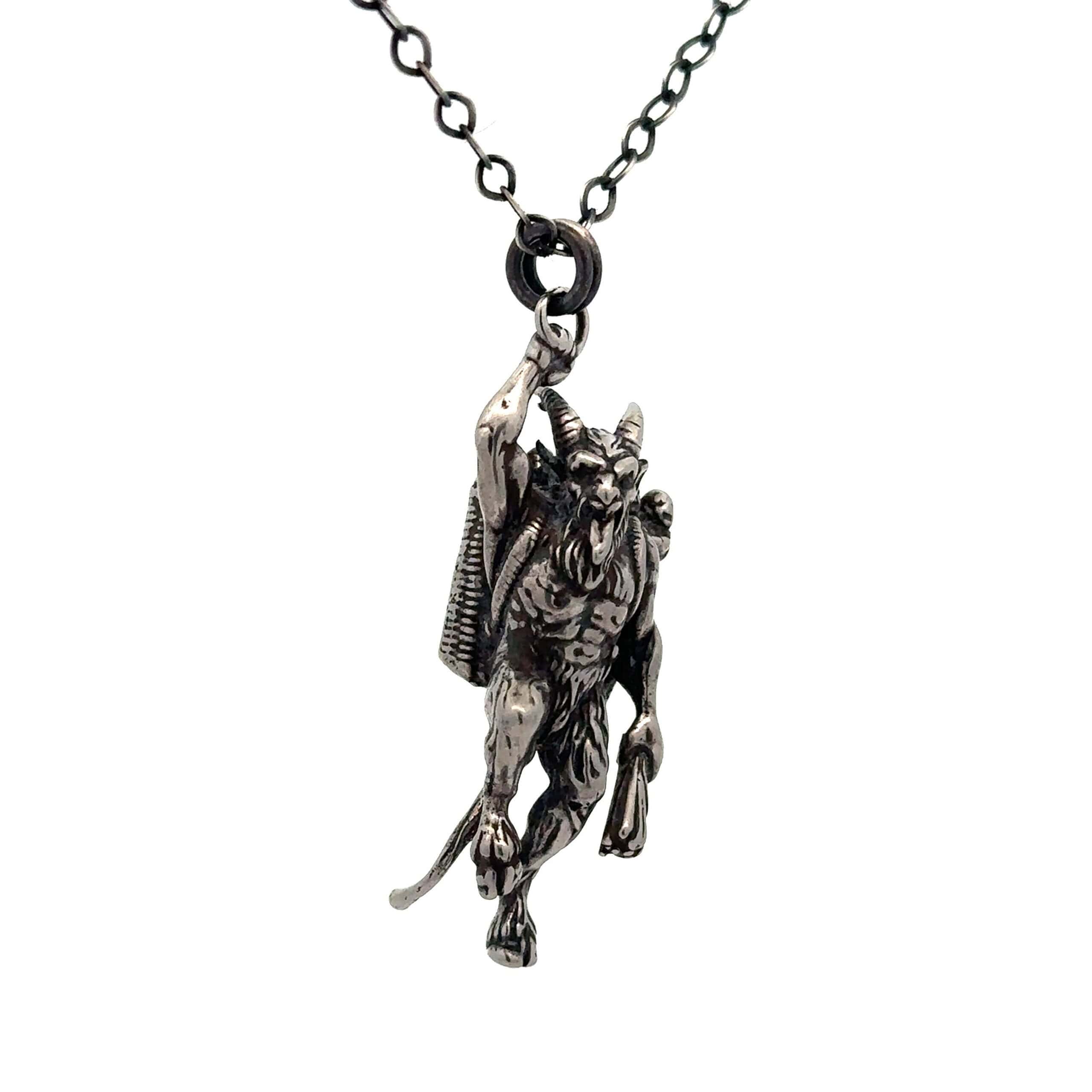 handcrafted krampus pendant