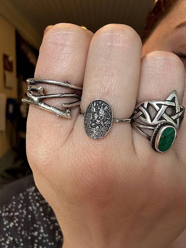Mad Hatter’s Tea Party Sterling Silver Ring Alice in Wonderland - Image 3