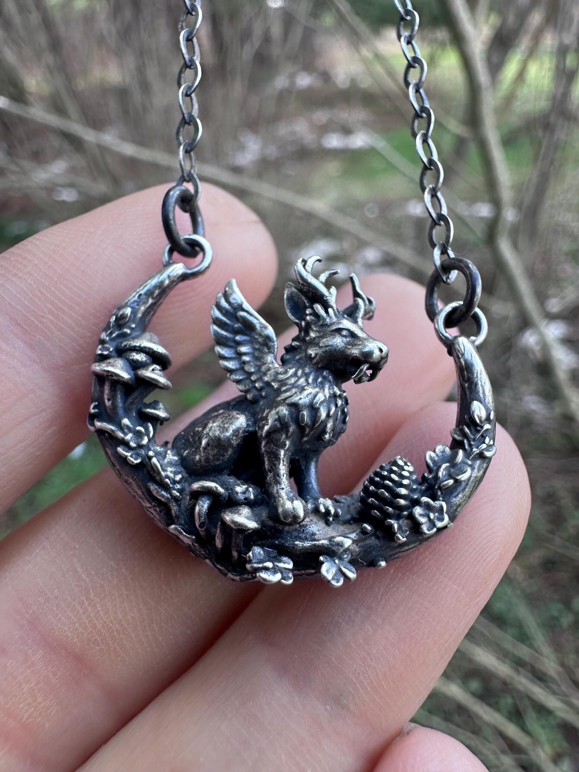 wolpertinger pendant