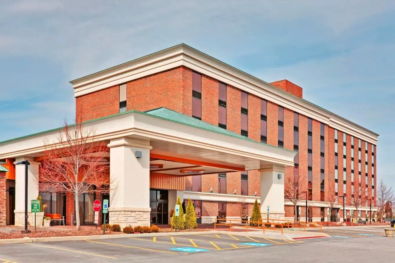 Outside exterior view of the hotel