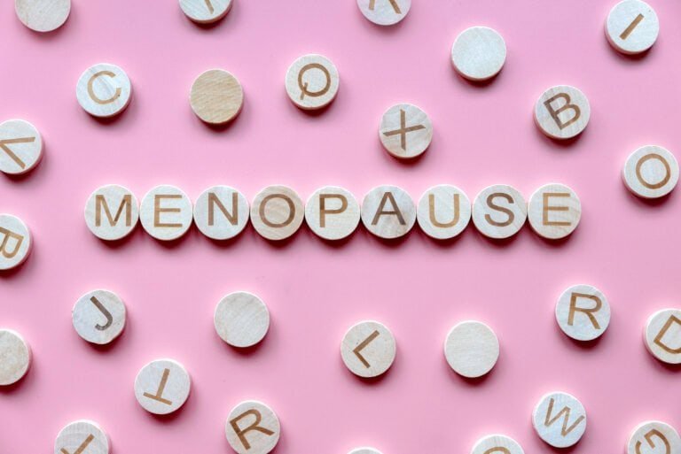 Menopause alphabet letters