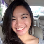 Person sitting in a car.