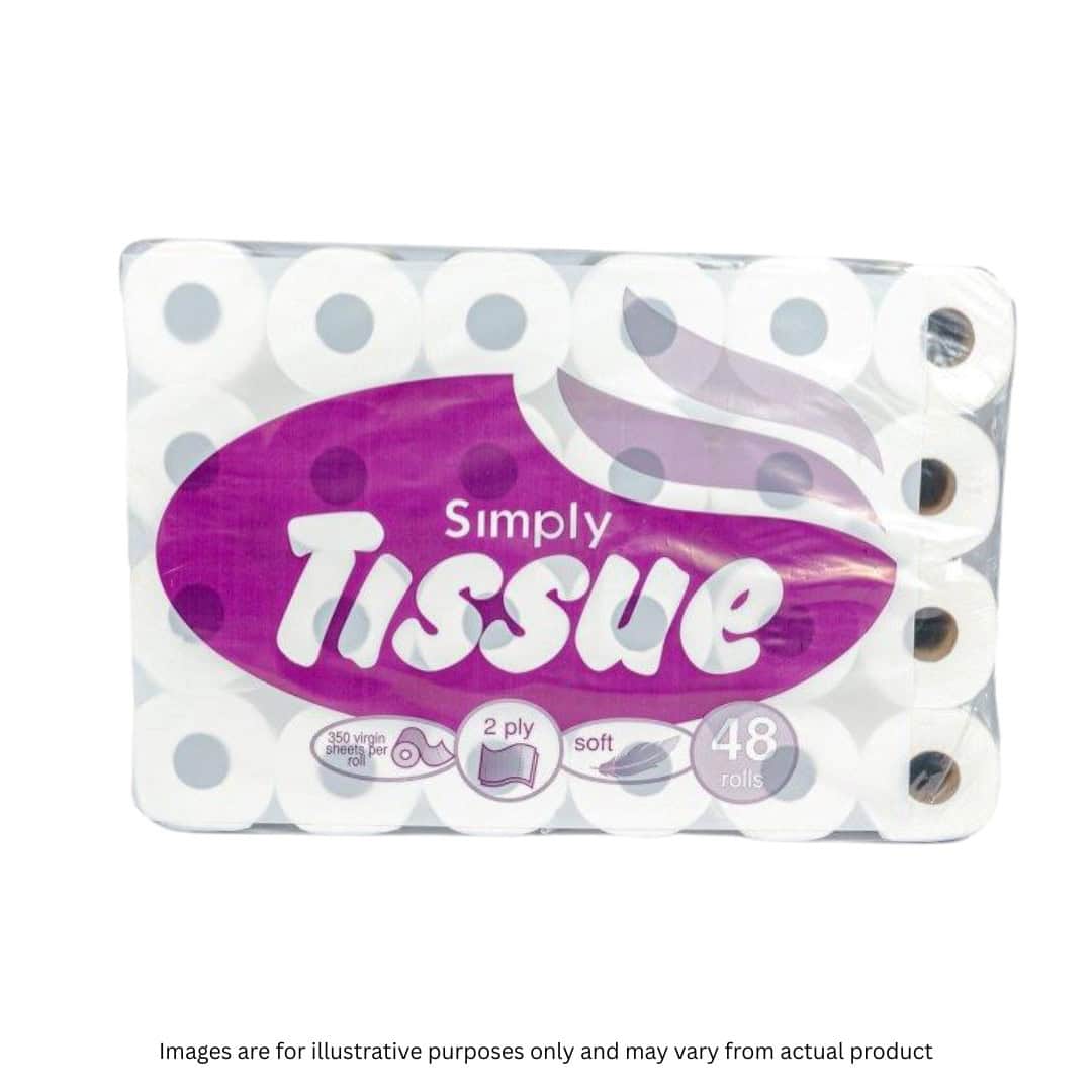 2 PLY VIRGIN TOILET PAPER | WHITE | 48 ROLLS | ITEM CODE: 188S