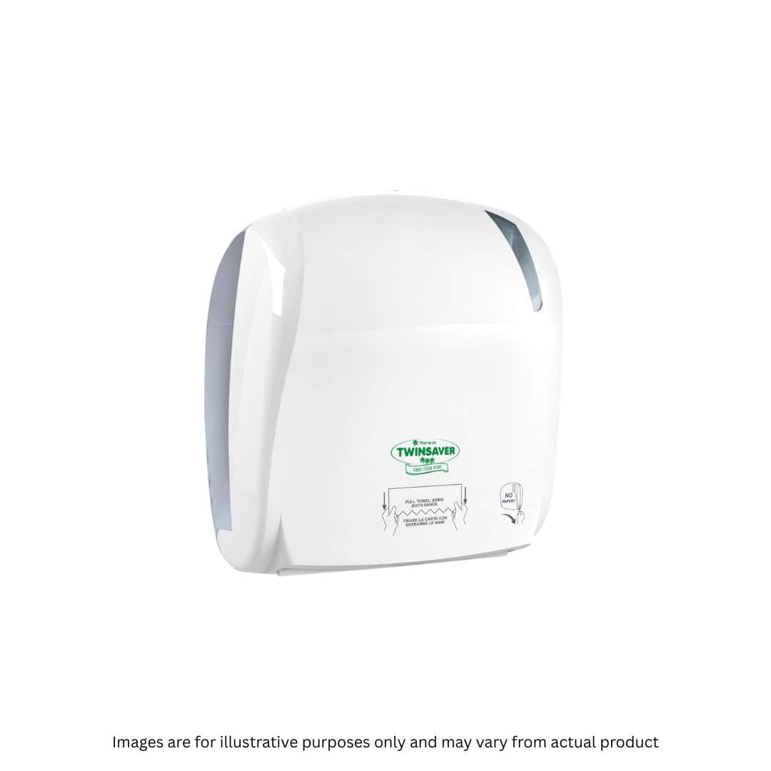 TWINSAVER | AUTO-CUT HAND TOWEL DISPENSER WHITE | ITEM CODE: 936