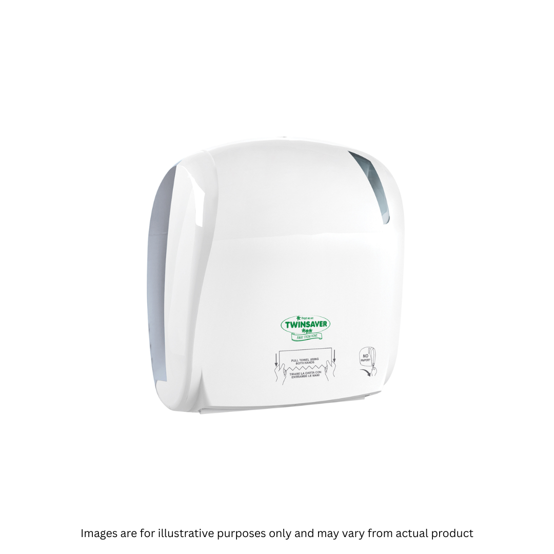 TWINSAVER | AUTO-CUT HAND TOWEL DISPENSER WHITE | ITEM CODE: 936