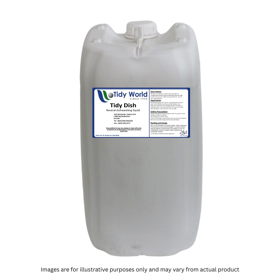 TIDY DISH | QUALITY NEUTRAL DISHWASHING DETERGENT-25L
