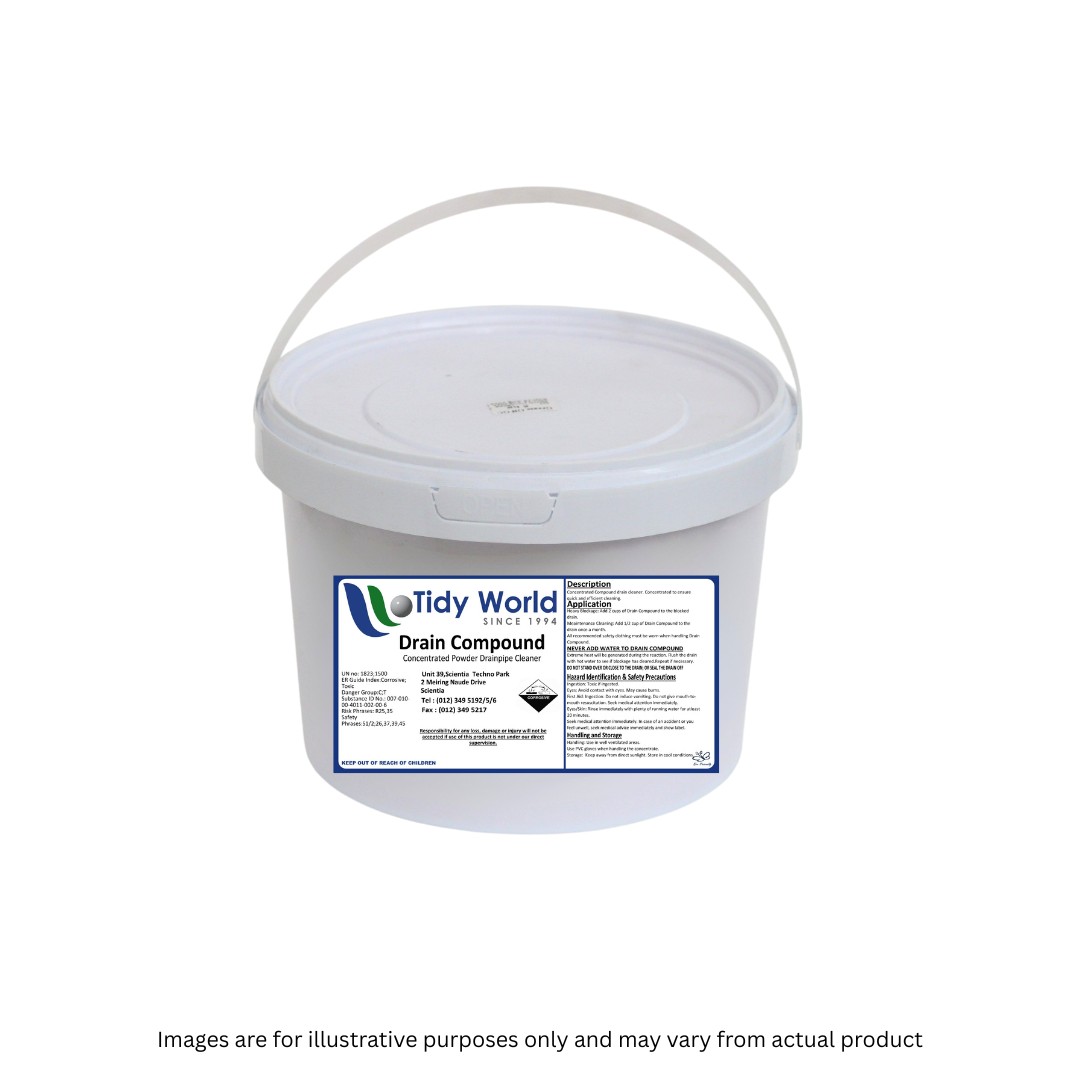 TIDY DRAIN COMPOUND | POWDER DRAINPIPE CLEANER - 5KG