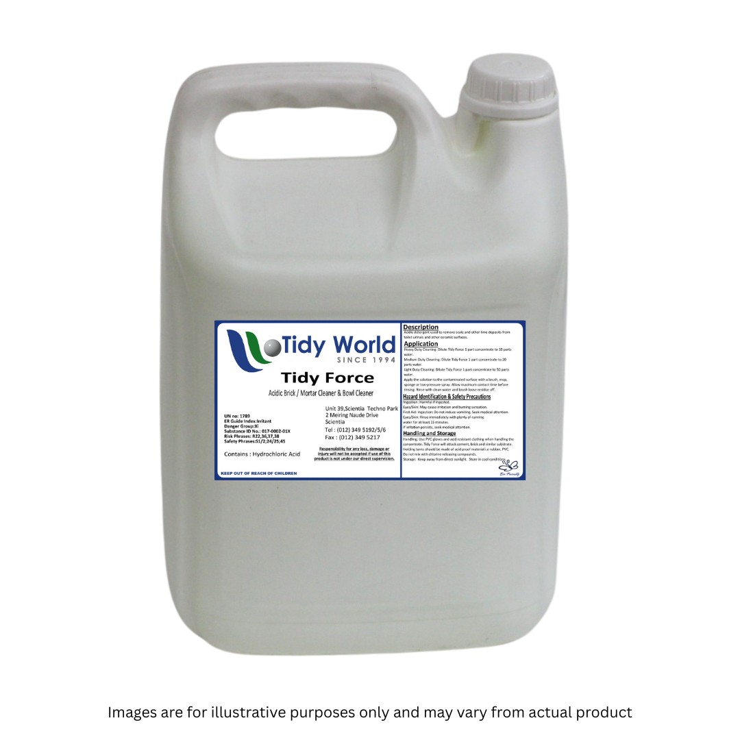 TIDY FORCE | ACIDIC BRICK / MORTAR CLEANER & BOWL CLEANER-5L