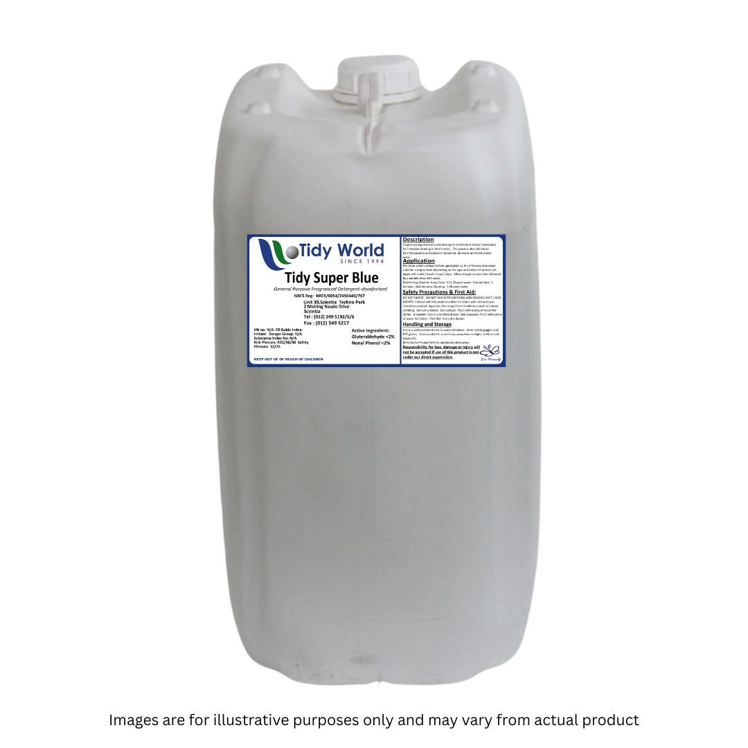 TIDY SUPER BLUE | PERFUMED CLEANING SOLUTION-25L